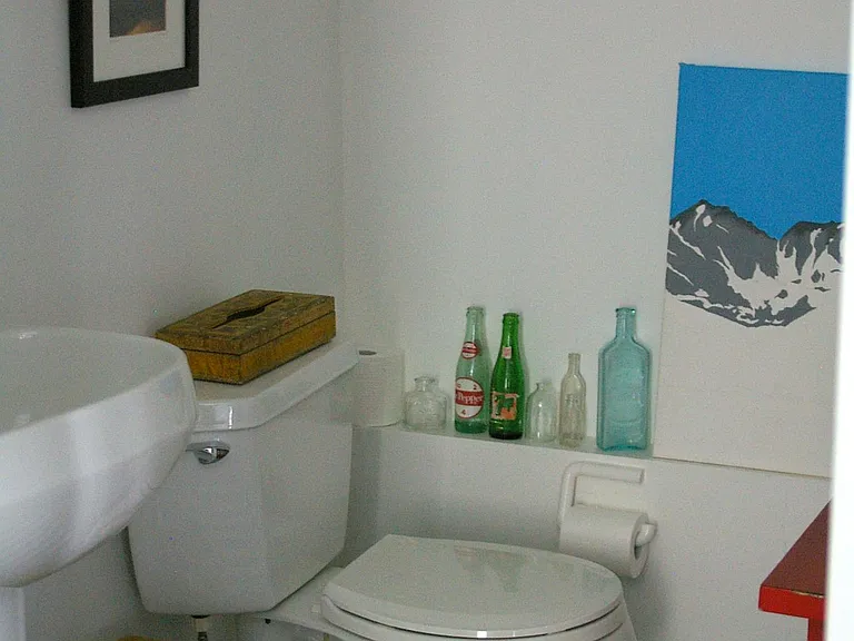 half bath off living room