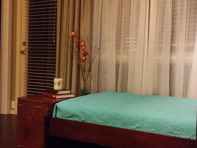 Bedroom: Bed frame, Mattress, blanket, cover sheet, pillow, pillow case are included