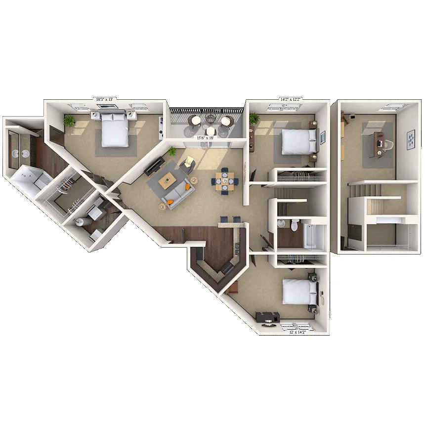 Floor plan Carlyle Loft