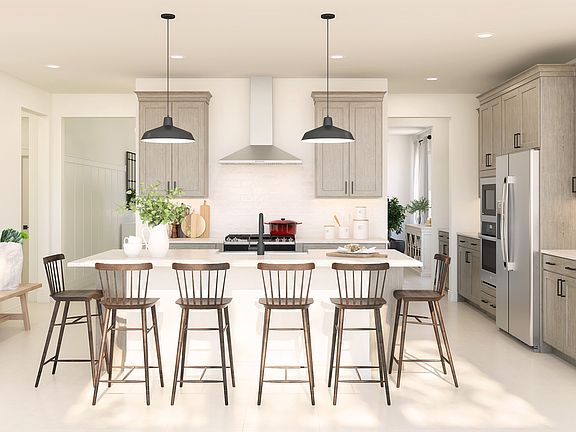 Kitchen with breakfast bar island