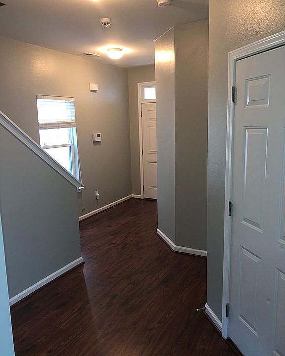 Front door foyer and Garage door