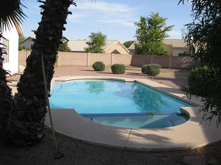 pool with spa