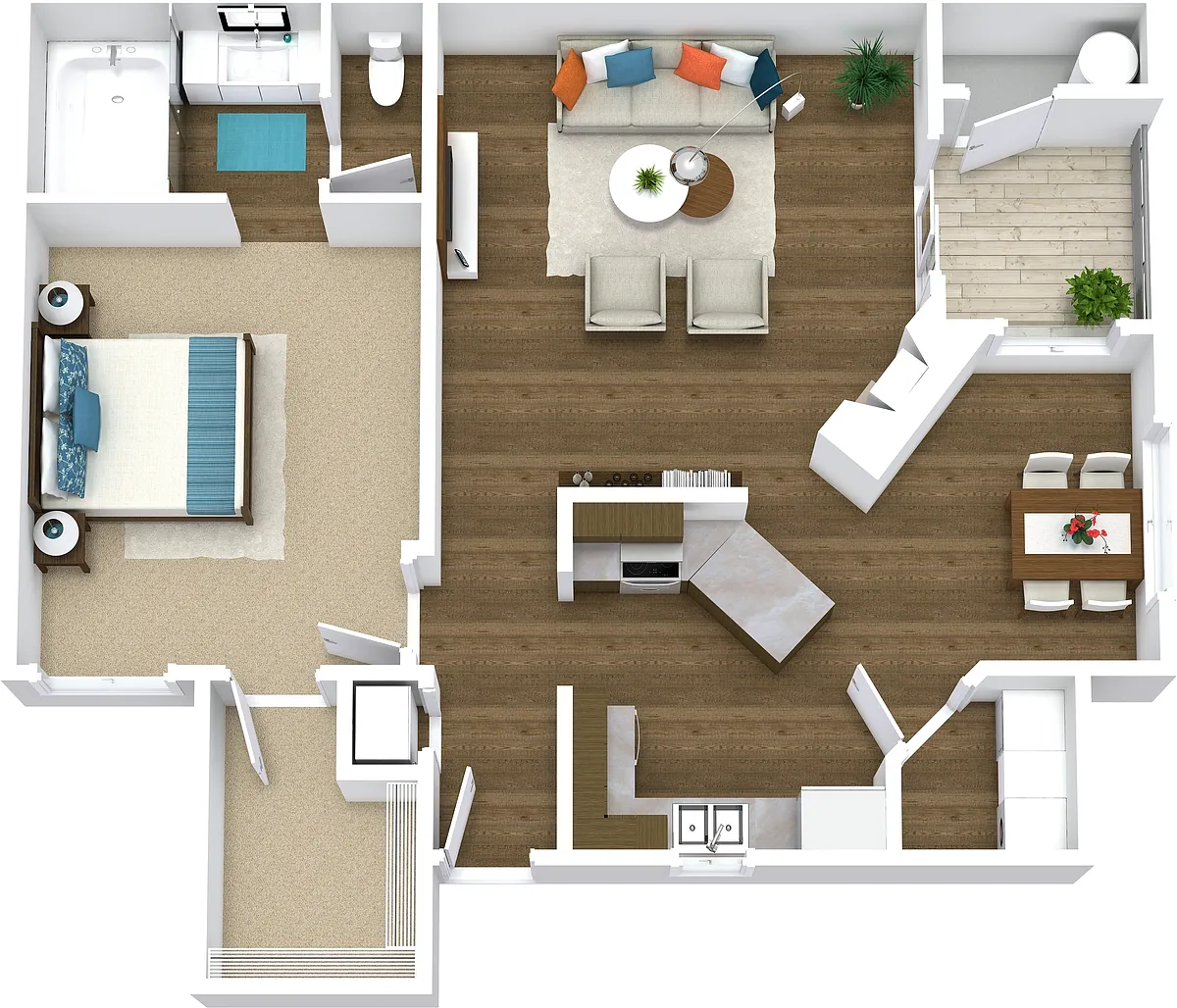 Floor plan 1 Bedroom