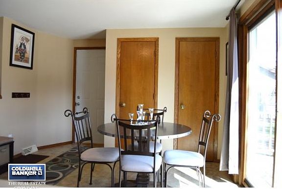 Dining area storage closets