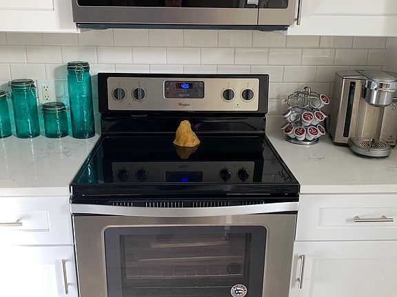new stove and built-in microwave
