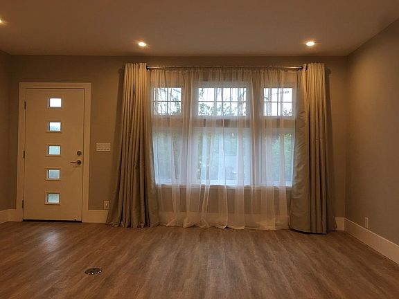 Living room with floor outlet