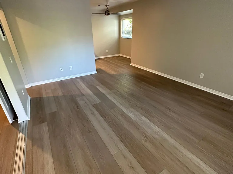 Living area looking into dinette area