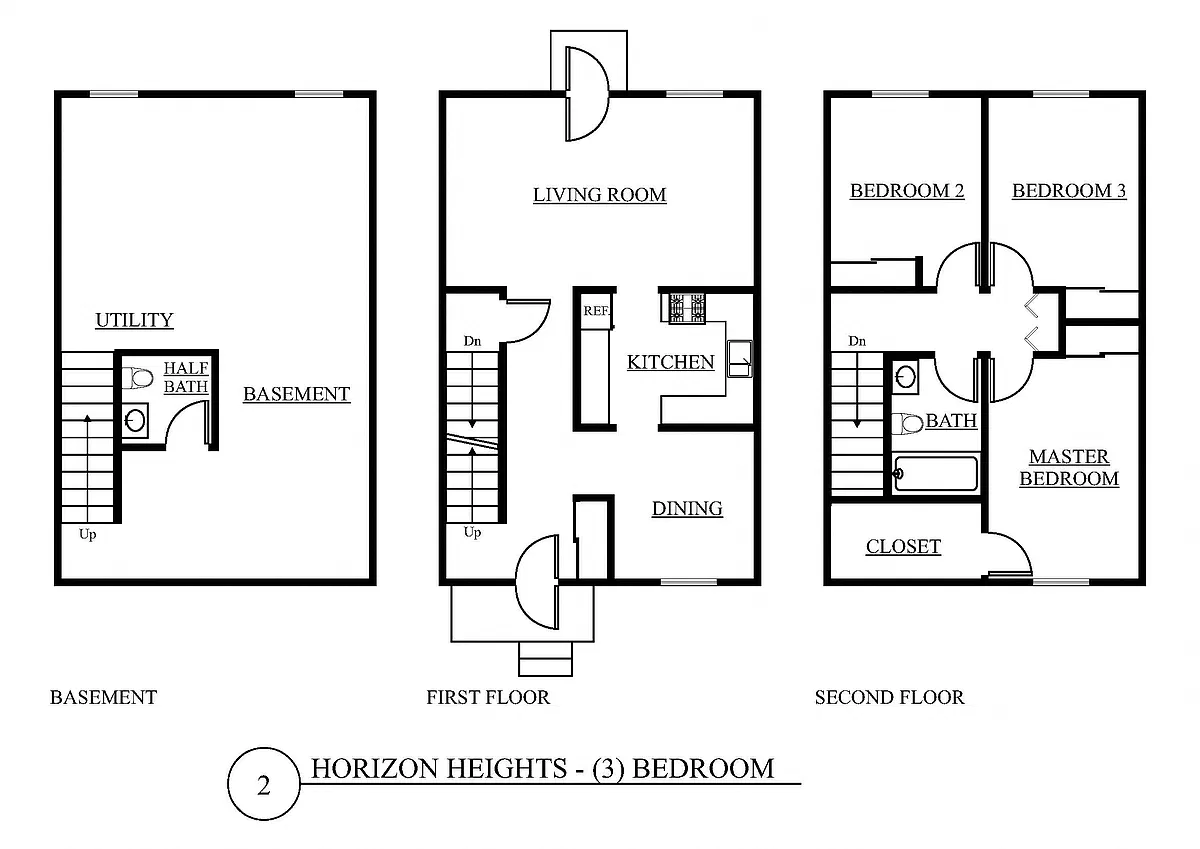 Floor plan Three Bedroom A