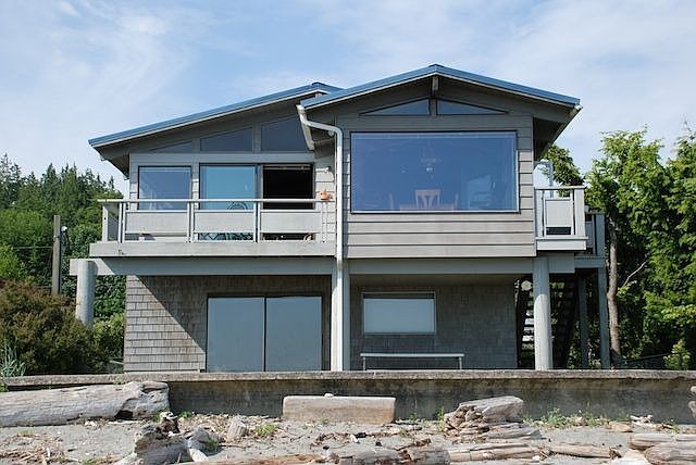 Front of home from beach