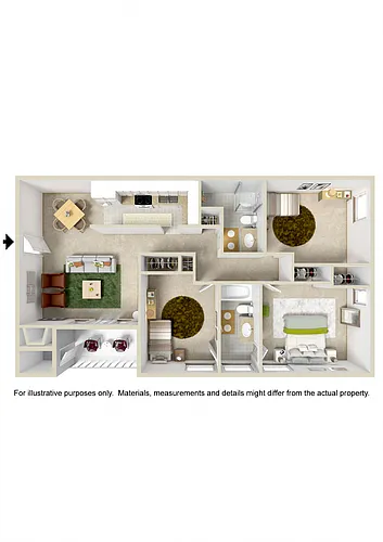 Floor plan 3 Bed