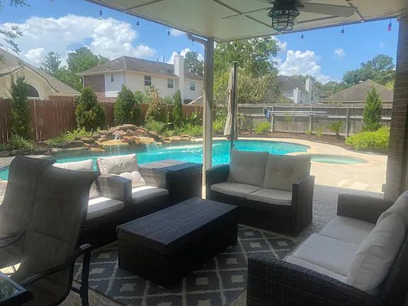 Swimming pool with patio/deck