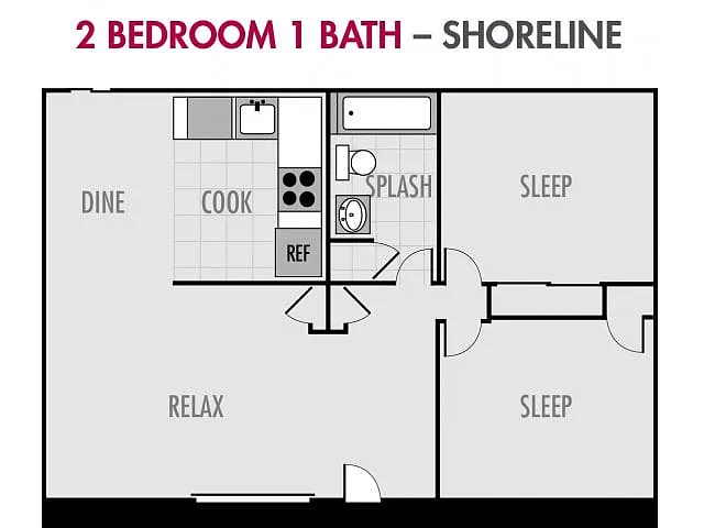 Floor plan The Shoreline at Cougar Ridge