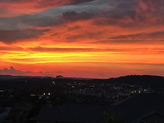 View of sunsets from balcony