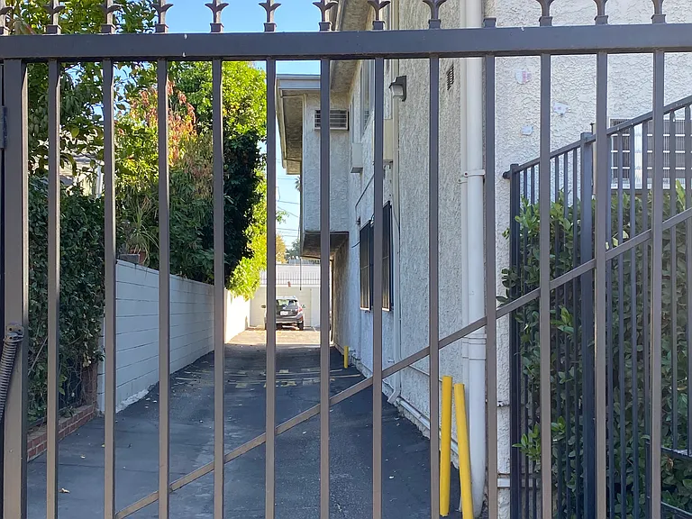 Entrance to the parking lot