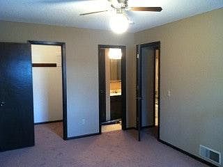 Master bedroom walk-in closet and bath