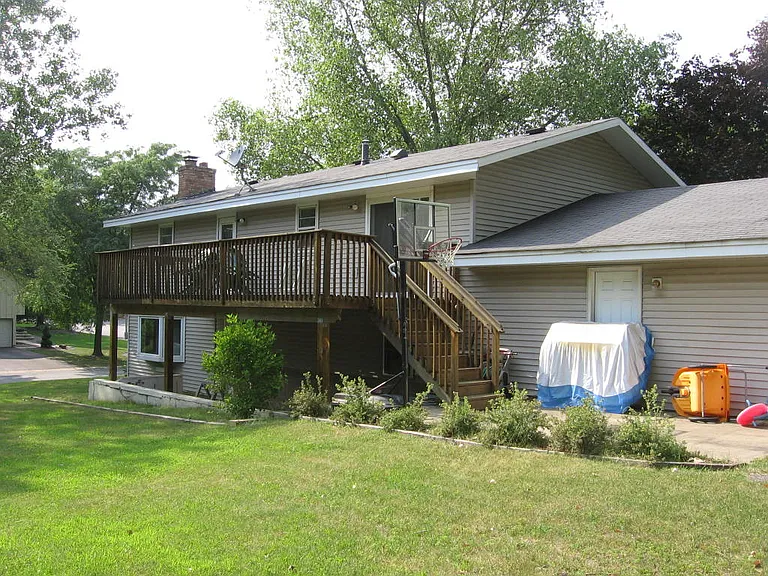 Large deck and patio