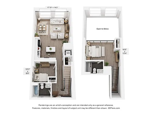 Floor plan Loft Den | 1287
