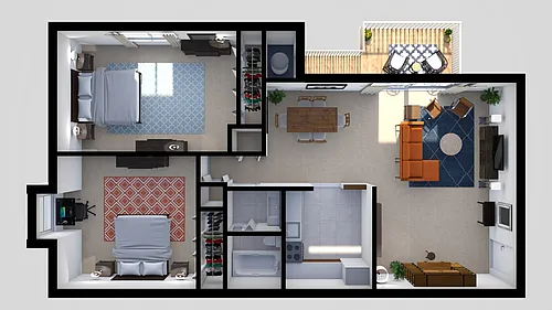Floor plan 2 Bedrooms