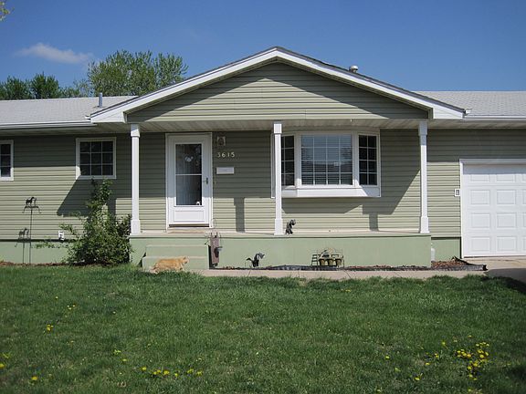 Porch, front door & front lawn
