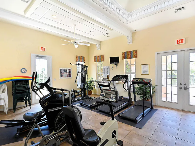 Clubhouse gym right across the street