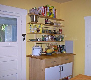 Extra storage in large kitchen