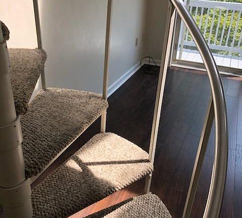 Up to the loft bedroom