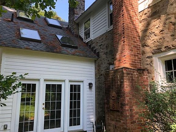 House from backyard. French Doors to Family Room
