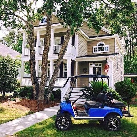 Exterior front (with Golf Cart that can be incorporated in t