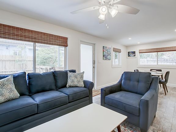 Living and dining room area