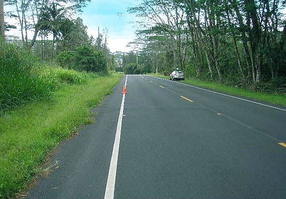 Looking in the direction of Pohoiki -Lot 4 is on the left.