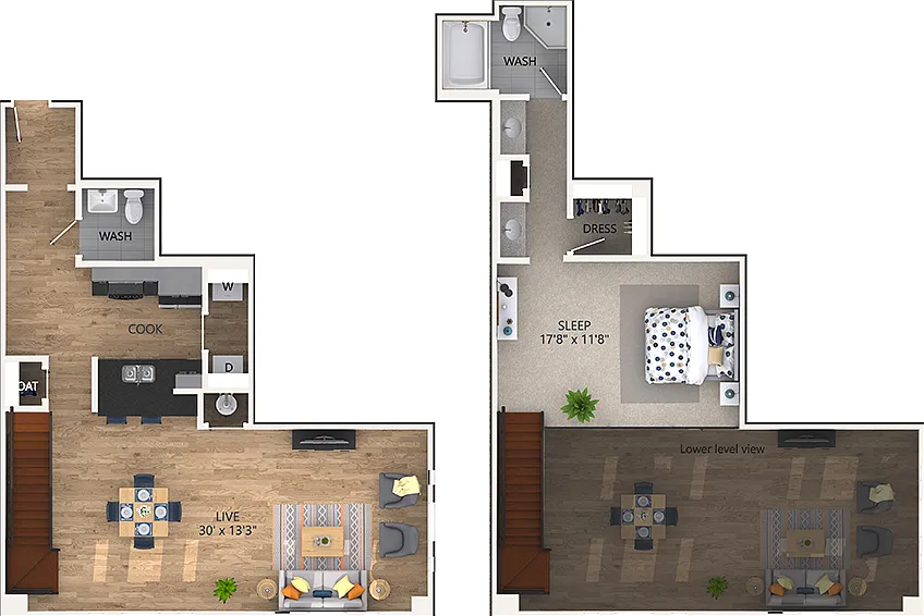 1 bed, 1.5 bath, 1130 sqft, $2,400 — Photo 4