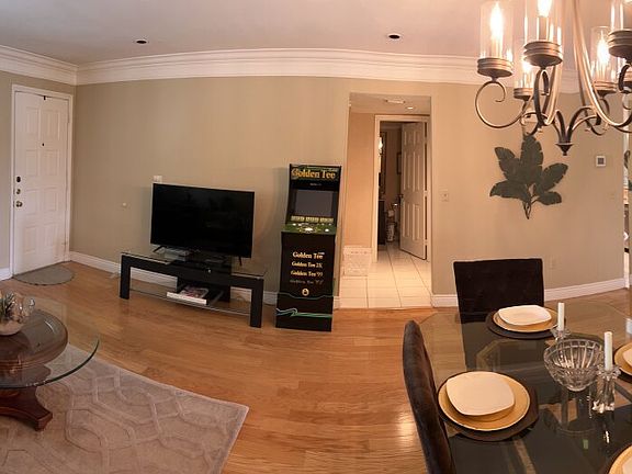 Front Living Room TV and Golden Tee Arcade