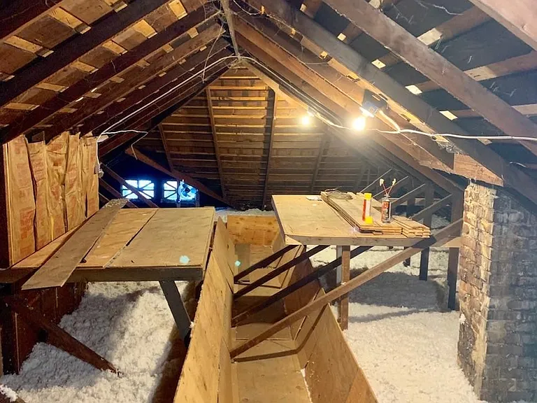 Full attic for storage