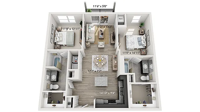 Floor plan B1