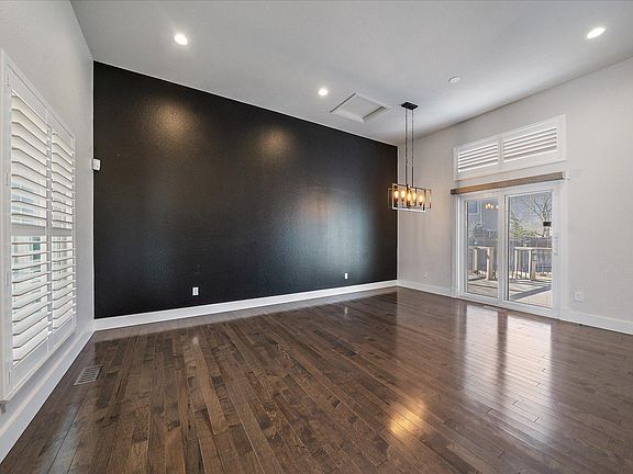 Living and Dining room, recessed and custom lighting.