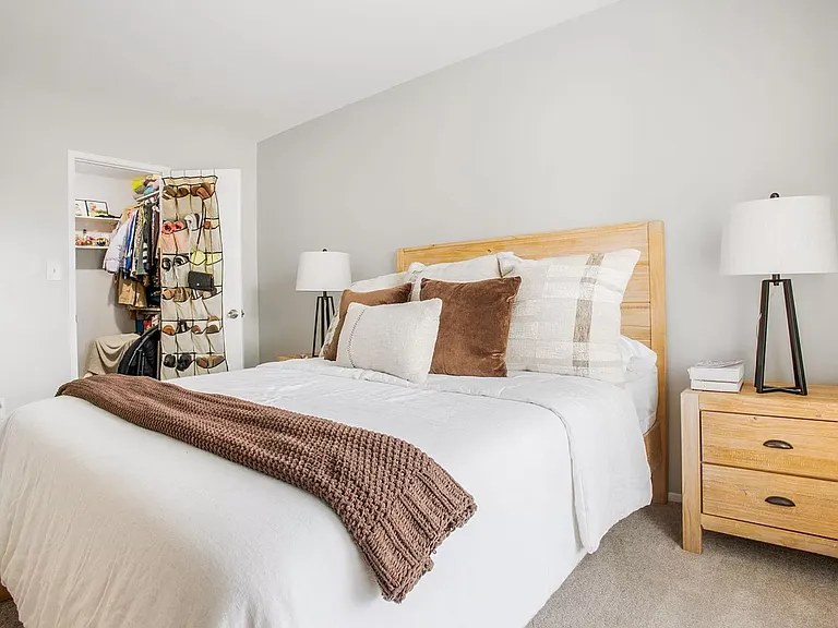 Master bedroom and Walk in Closet.