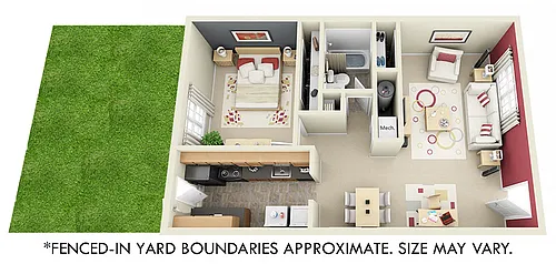 Floor plan Willow with Fenced-In Yard