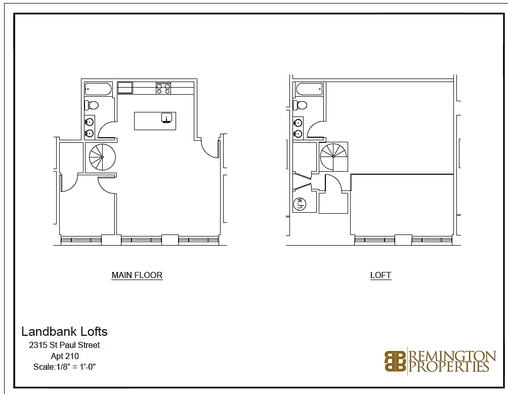 Floor plan 2nd Floor 2 Bedroom Loft