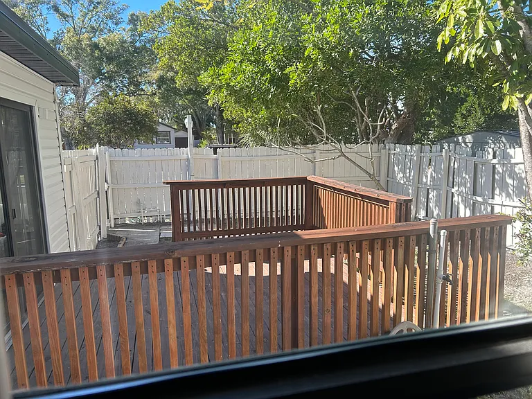 Outside deck off living room