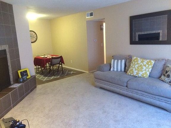 Large Living area with fireplace another view