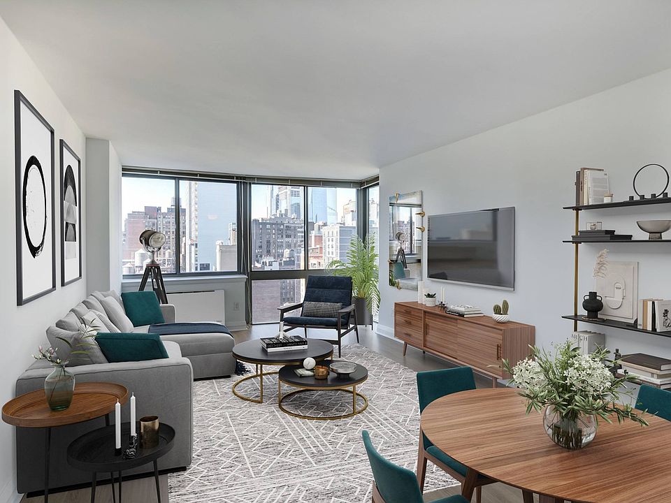 Living Room with Floor-to-Ceiling Windows