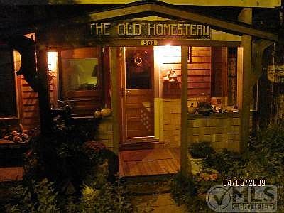 Front of House at night