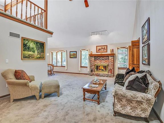 Great Room with updated carpet.