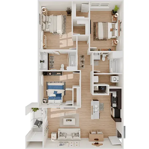 Floor plan 3 Bedroom