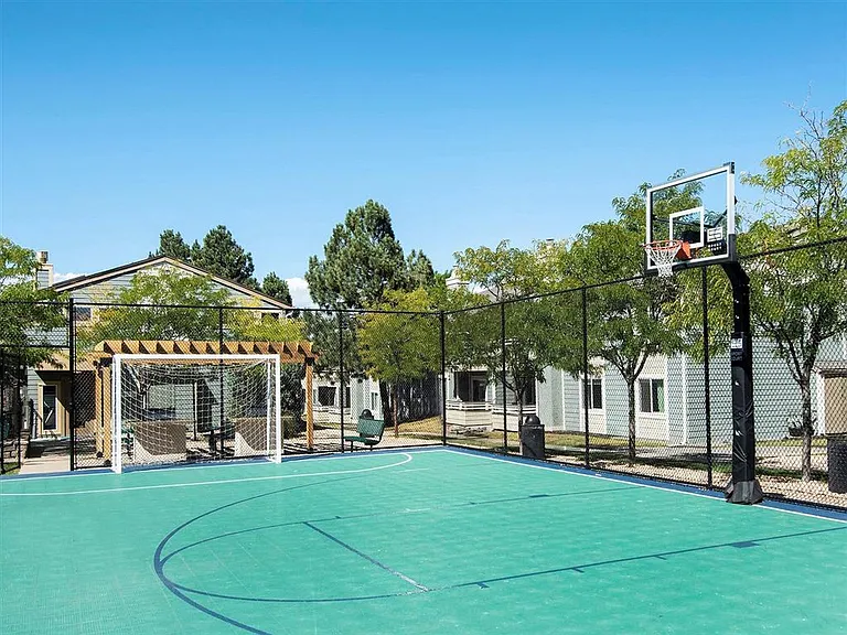 Inside view of sports court at Avery Park