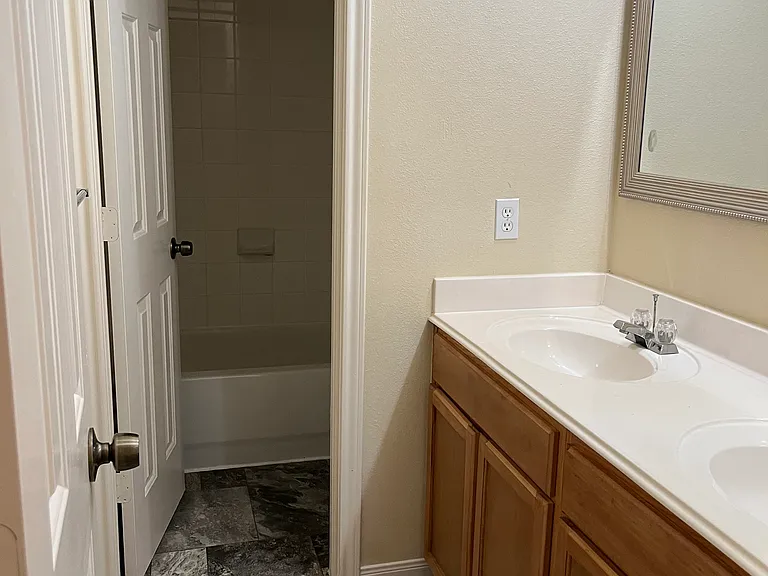 Secon bath room and double-sink
