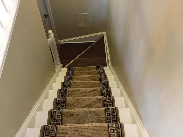 Stairwell to basement recreation room