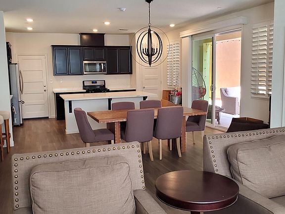 Open living & dining area.