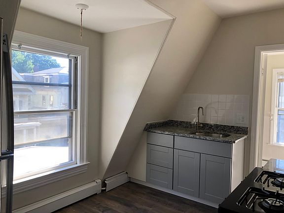 Beautiful kitchen window to sit by while having your morning coffee!