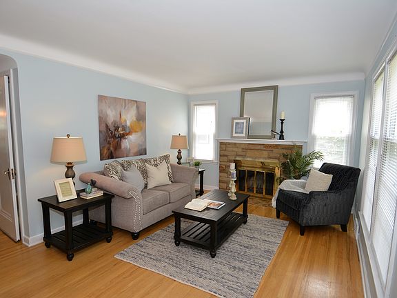 Living Room with Fireplace